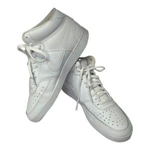 Nike Court Vision Mid Triple White CD5466-100 Sneakers Shoes Mens US Size 11